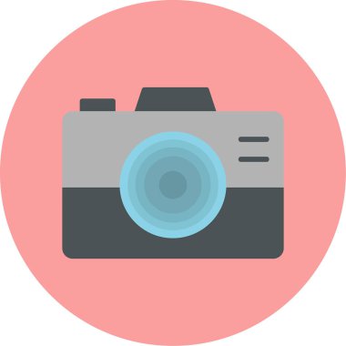 kamera simgesi vektör illüstrasyonu 