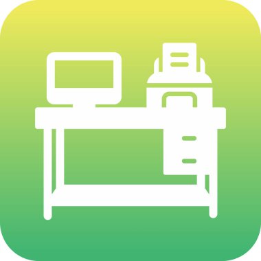 işyeri web simgesi vektör illüstrasyonu