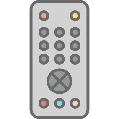 Uzaktan kumanda simge vektör çizim