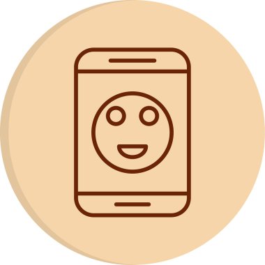 Smartphone web simgesi, vektör çizim 