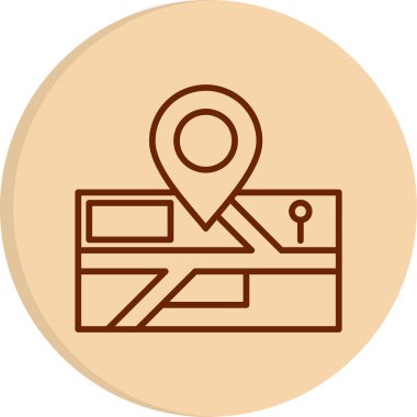 konum. Web simgesi basit illüstrasyon 