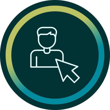 Seçili web simgesi vektör illüstrasyonu