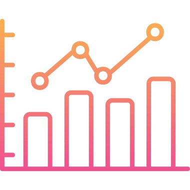 bar çizelgesi simgesi, vektör illüstrasyonu 