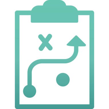 Strateji Simgesi Vektör illüstrasyonu 