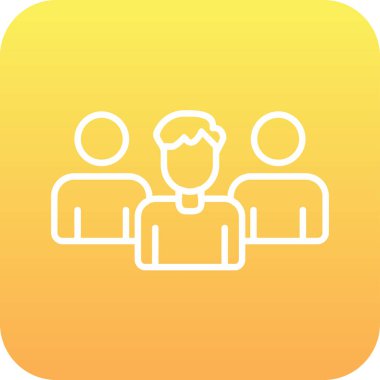 Takım. Web simgesi basit illüstrasyon 