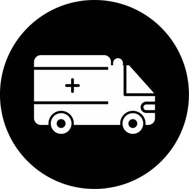 ambulans web simgesi basit tasarım 