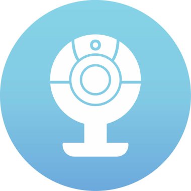 Web kamera simge vektör çizim
