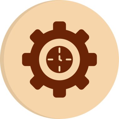 Zaman yönetimi simgesinin vektör illüstrasyonu 