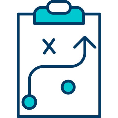 Strateji Simgesi Vektör illüstrasyonu 