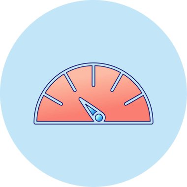 Hız göstergesinin vektör illüstrasyonu 