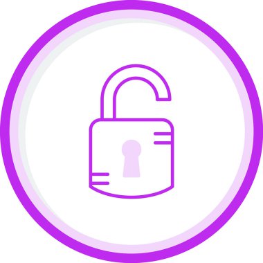 kilit düz simge vektör çizim