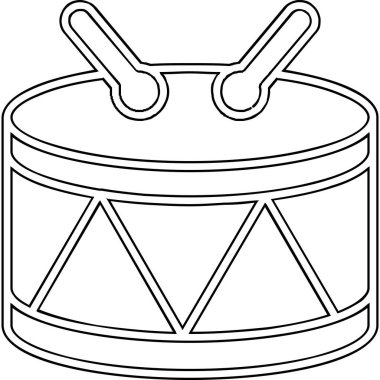 Web simgesi davul, illüstrasyon vektör 