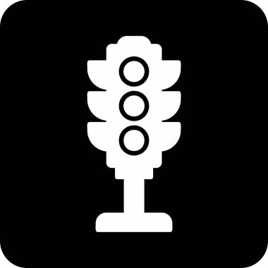 Trafik ışığı. Web simgesi basit illüstrasyon