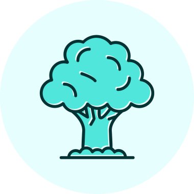 Ağaç. Web simgesi basit illüstrasyon 