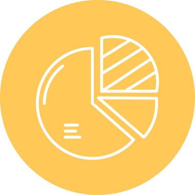 Pasta grafiği web simgesi basit illüstrasyon 