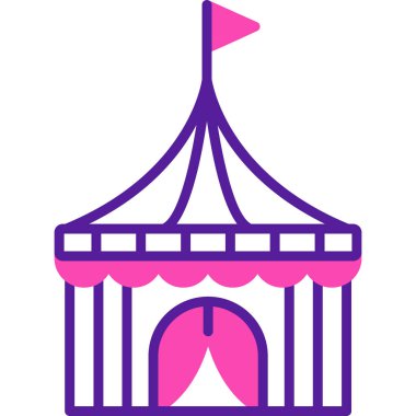 Sirk çadırının vektör çizimi