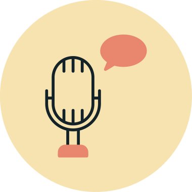 vector illustration of Voice message icon                        