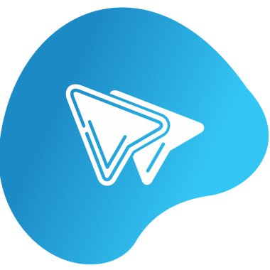 Simgeyi kopyala, basit stil. vektör illüstrasyonu          