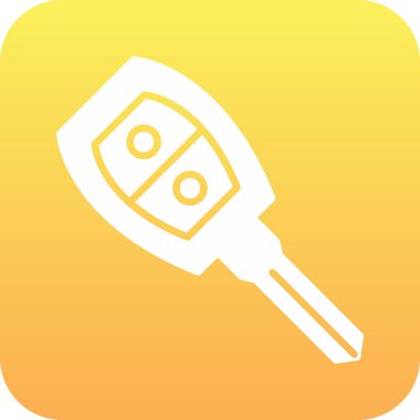 araba anahtarı vektör illüstrasyonu