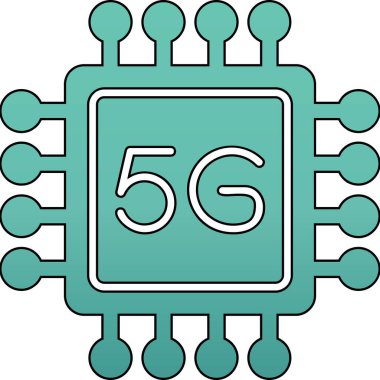 cpu icon, vector illustration simple design