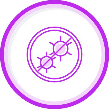 Antibakteriyel modern simgenin vektör çizimi        