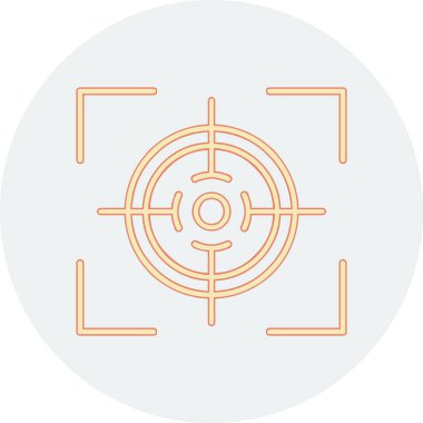 Hedef. Web simgesi basit illüstrasyon