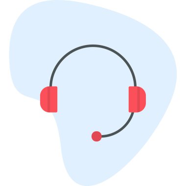 Kulaklık. Web simgesi basit illüstrasyon