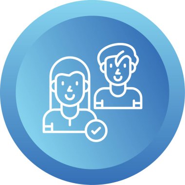 İş Arkadaşları simgesinin vektör illüstrasyonu