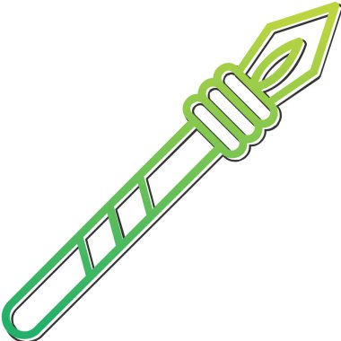 Mızrak simgesi vektör illüstrasyonu