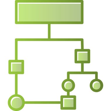 Akış Çizelgesi simgesi, vektör illüstrasyonu             