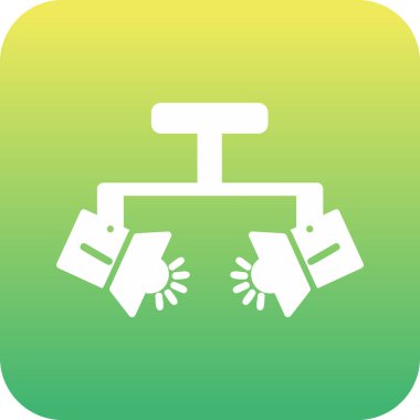 Spotlight simgesi, web basit illüstrasyon