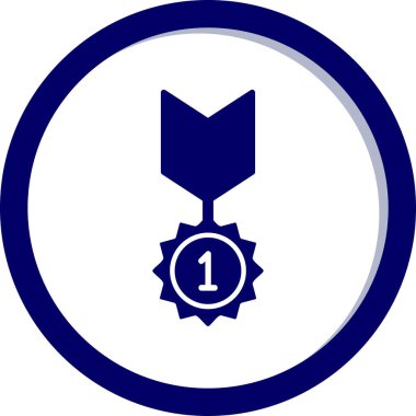 Rozet Web simgesi basit illüstrasyon 