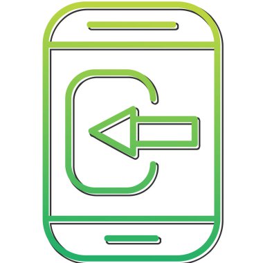 Akıllı Telefon web simgesi basit illüstrasyonunu kontrol et