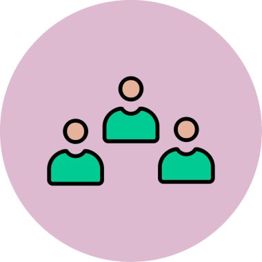 Adaylar web simgesi vektör illüstrasyonu 