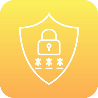 Gizlilik simgesi vektör illüstrasyon tasarımı