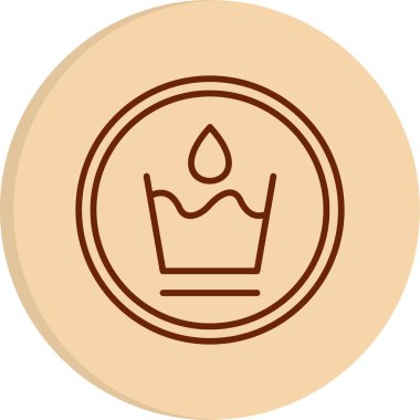 Wasable tabela simgesi, vektör illüstrasyonu