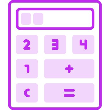 hesap makinesi vektör simgesi modern basit vektör çizimi