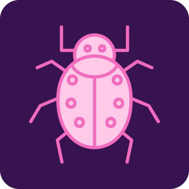 Böcek. Web simgesi basit illüstrasyon 