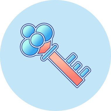 Anahtar. Web simgesi basit illüstrasyon 