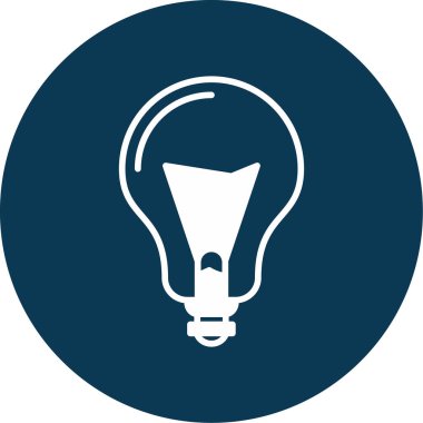 Ampul. Web simgesi basit illüstrasyon