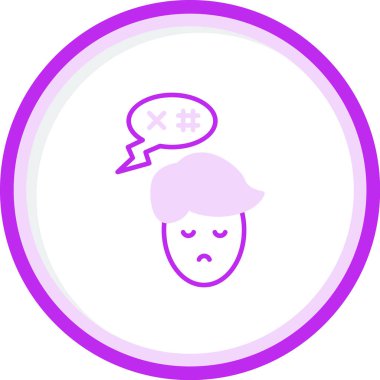 İstismar. Web simgesi vektör illüstrasyonu