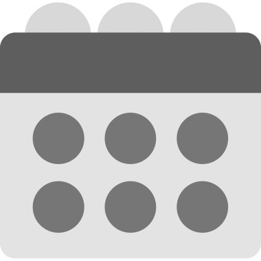 Takvim simgesi, vektör illüstrasyonu basit tasarım