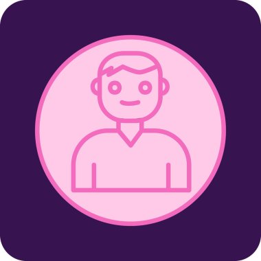 Kullanıcı Hesabı web simgesi basit illüstrasyon