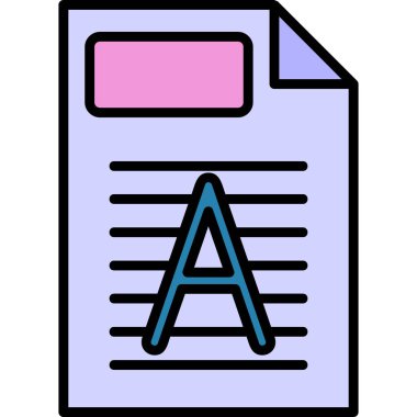 Filigran web simgesi vektör illüstrasyonu