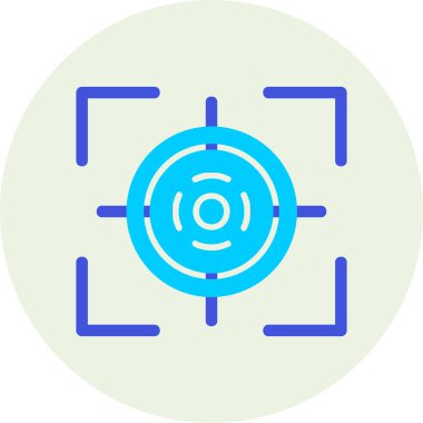 Hedef. Web simgesi basit illüstrasyon