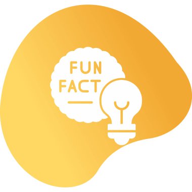 Eğlenceli Gerçekler konuşma balonu web simgesi, vektör illüstrasyonu