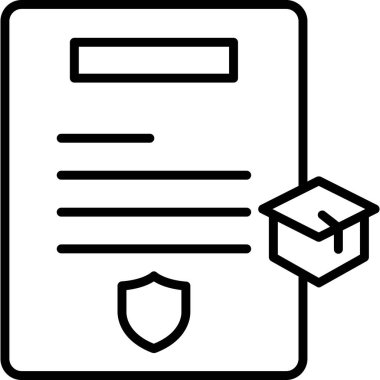 Eğitimin vektör illüstrasyonu modern simge 