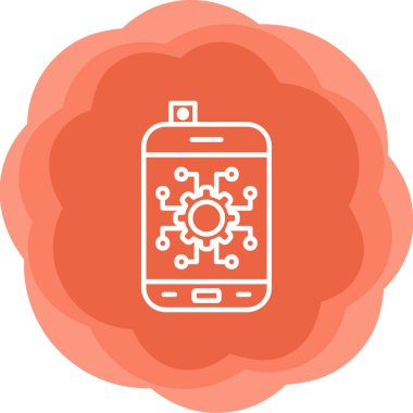 Otomatik ağ simgesi vektör illüstrasyonu 