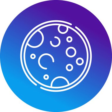 Dolunay simgesi, vektör illüstrasyonu