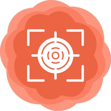 Hedef. Web simgesi basit illüstrasyon